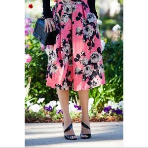 TOPSHOP Rose Quilted Skirt